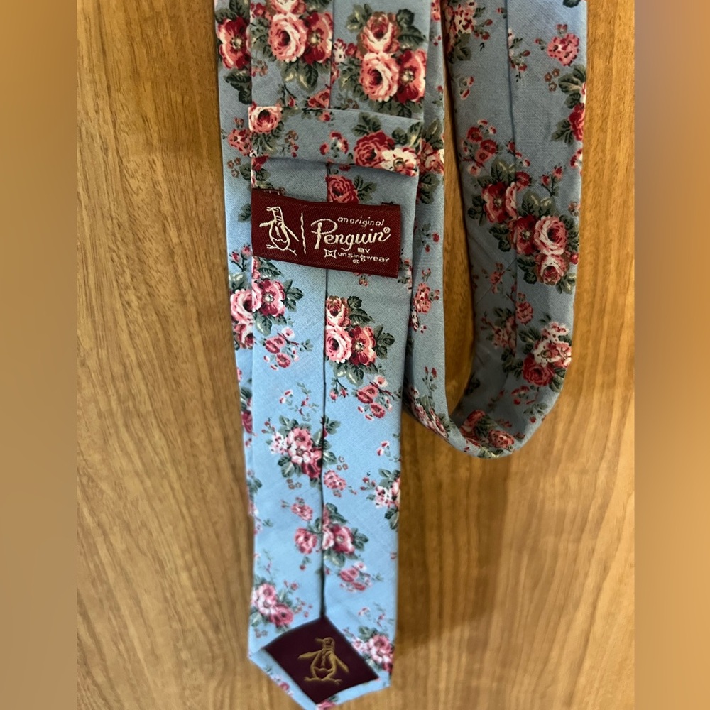 Original Penguin Skinny tie | Blue floral